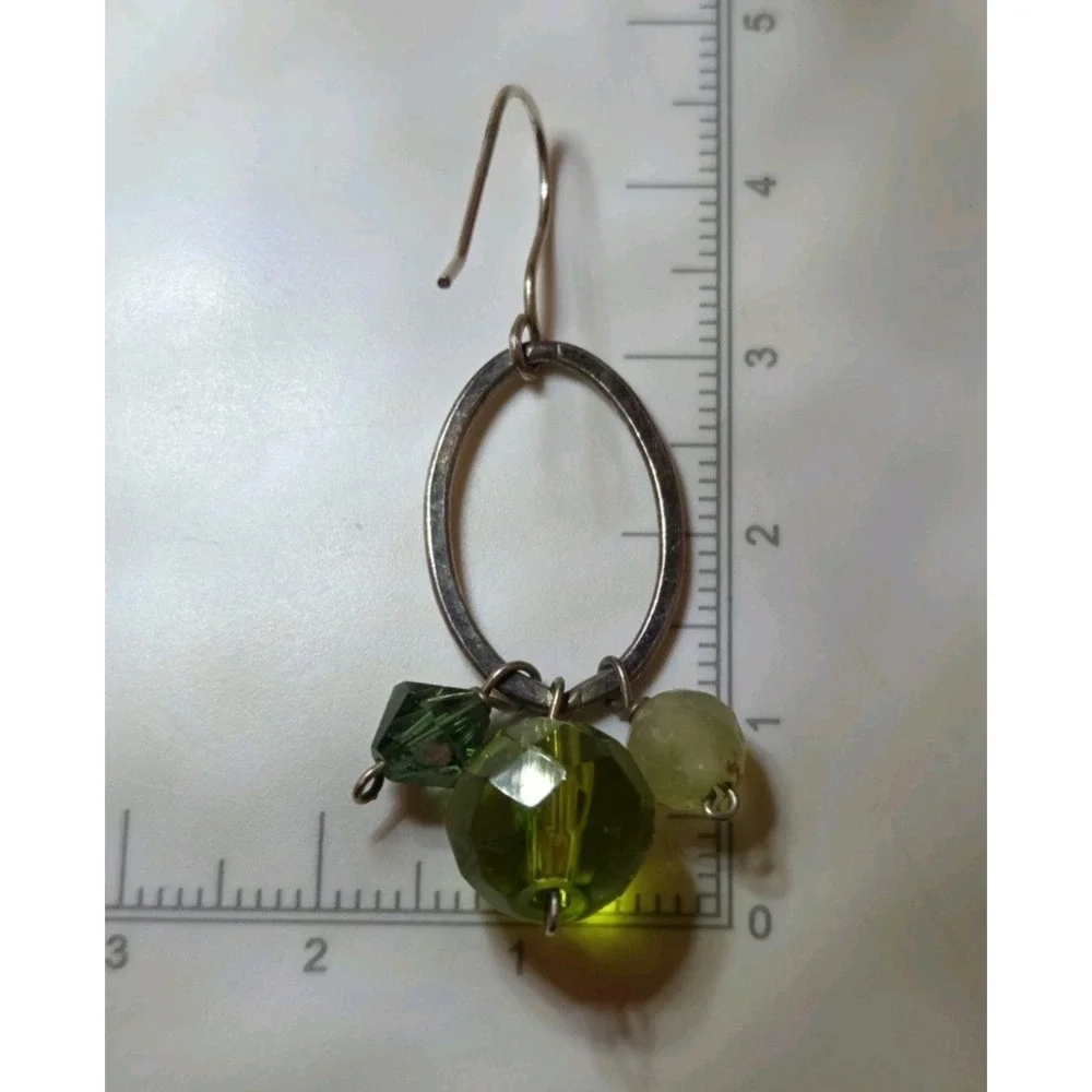 Vintage Barse Beaded Quartz Pendant 17'' - 19'' Necklace‎ & Earrings Set